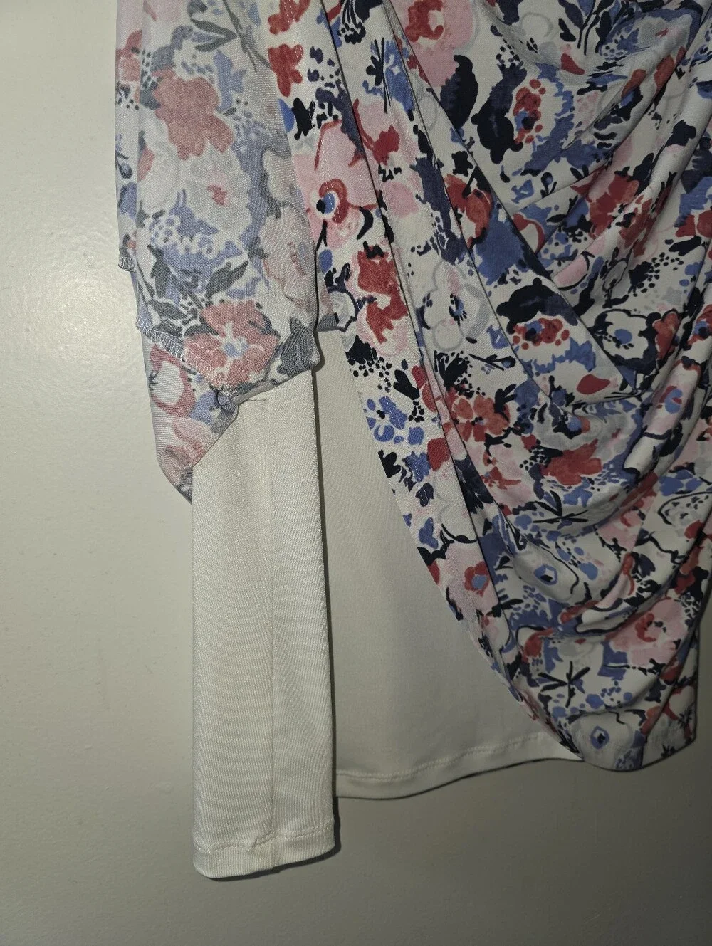 Ralph Lauren Lined White Floral Dress Size 4P - Picture 5 of 8